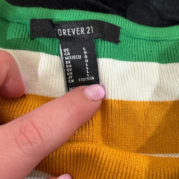 Forever 21 strapless top Size Large - Picture 3 of 3